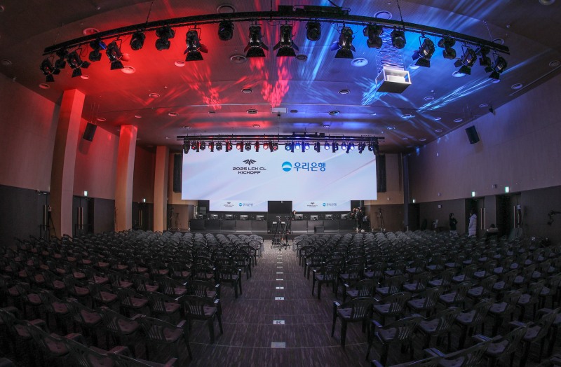 LCK CL이 열리는 WDG 스튜디오.