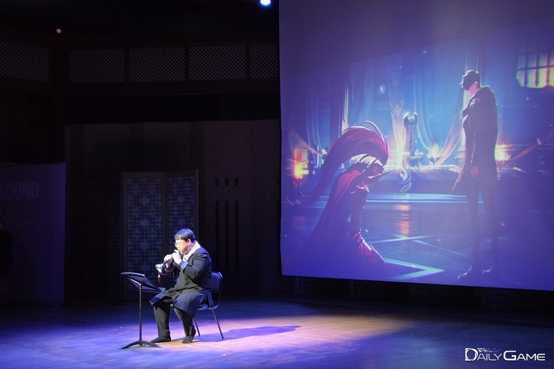 묵직하고 날카로운 소리로 '나 혼자만 레벨업: 어라이즈' OST '블러드 레드 커맨더'를 연주한 태평소 연주자 박시현.