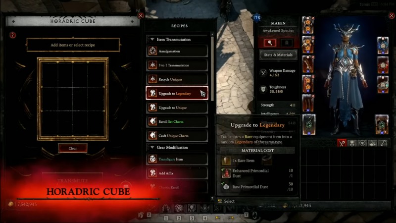 '디아블로4'에 현대적으로 해석된 '호라드림의 함'이 선보여진다(출처=방송 캡처).