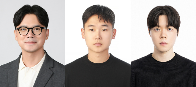 (왼쪽부터) 전자전기공학부 김성준 교수 (교신저자), 안광민 석사과정생 (제1저자), 이승준 석사과정 수료 (제1저자) / (사진제공=동국대)