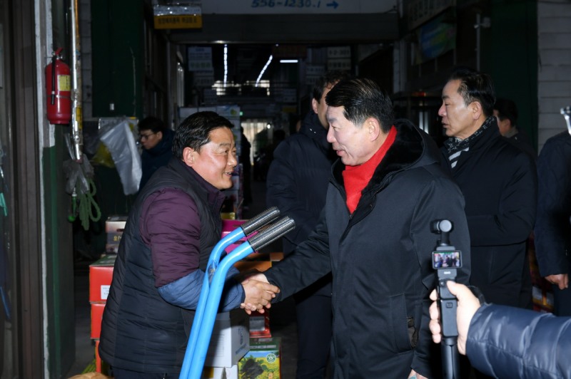 백경현 구리시장,설맞이 구리농수산물도매시장 장보기행사