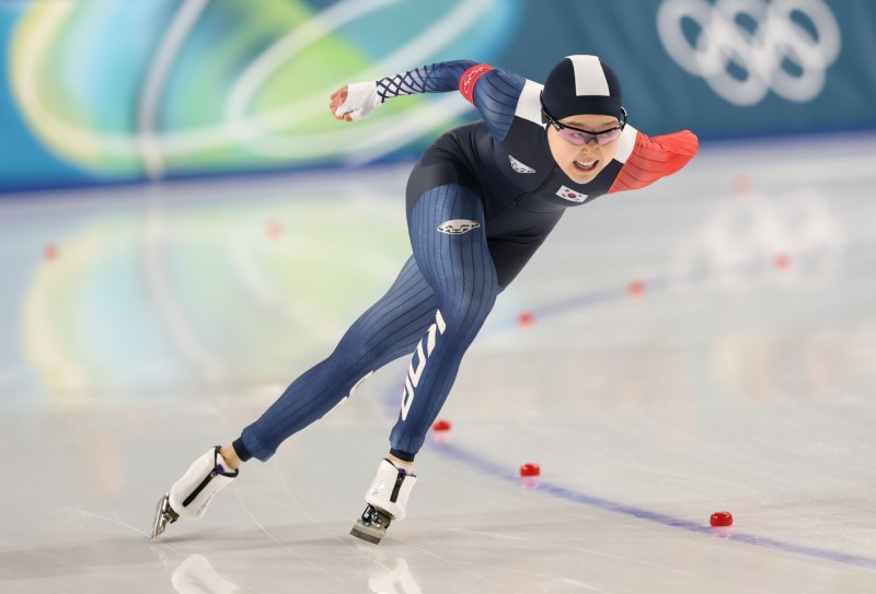 질주하는 김민선. 사진(밀라노=연합뉴스)