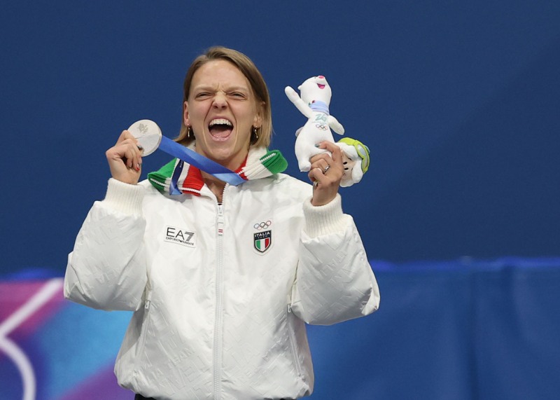 메달 추가한 폰타나. 사진(밀라노=연합뉴스)