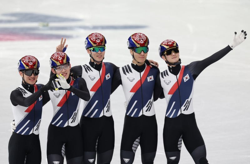 분위기 좋은 쇼트트랙. 사진(밀라노=연합뉴스)
