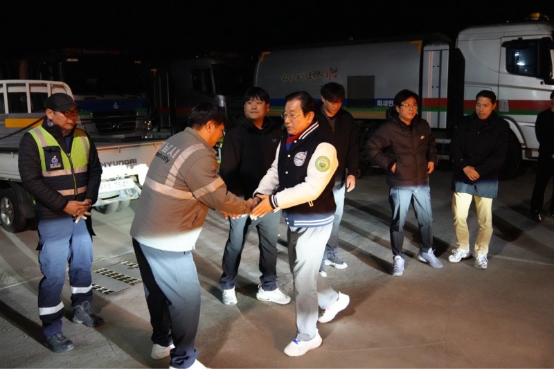 이현재 하남시장 설 연휴 잊은 현장 행보