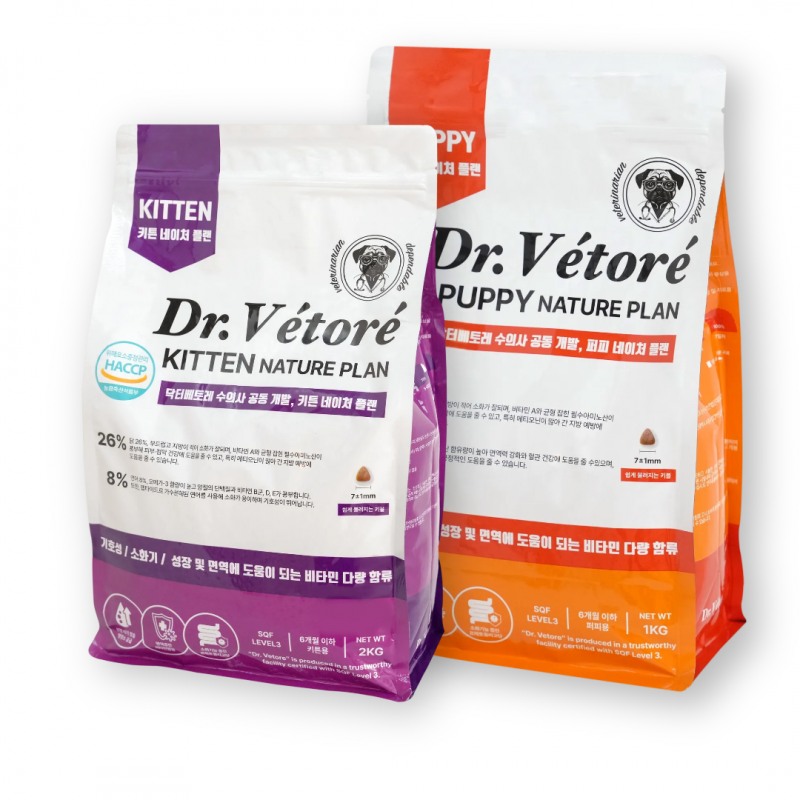 닥터베토레, 프리미엄 아기 강아지·고양이 사료 신제품 출시