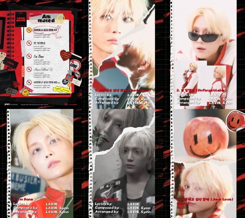 래빈(LAVIN), 솔로 미니앨범 ‘Animated’ 트랙리스트 이미지+하이라이트 메들리 영상 공개…설렘 한도 초과