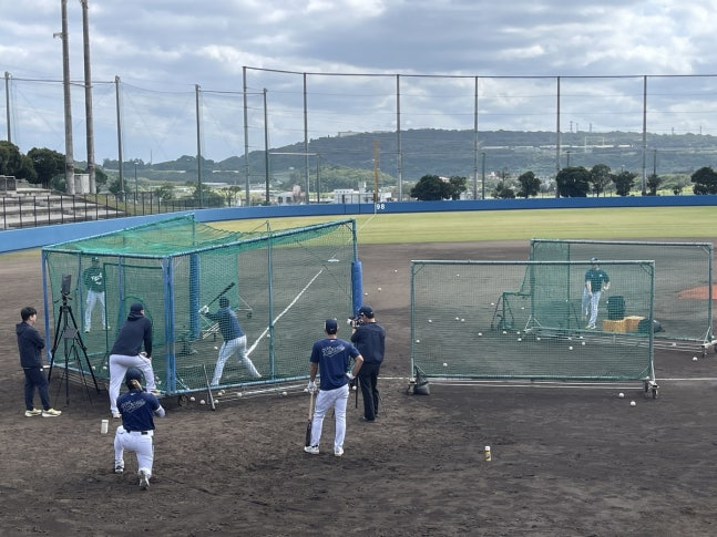 오키나와에서 훈련 중인 야구대표팀 / 사진=연합뉴스