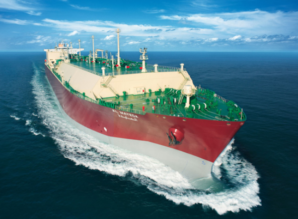 삼성중공업이 건조한 멤브레인형 LNG 운반선. 사진=삼성중공업