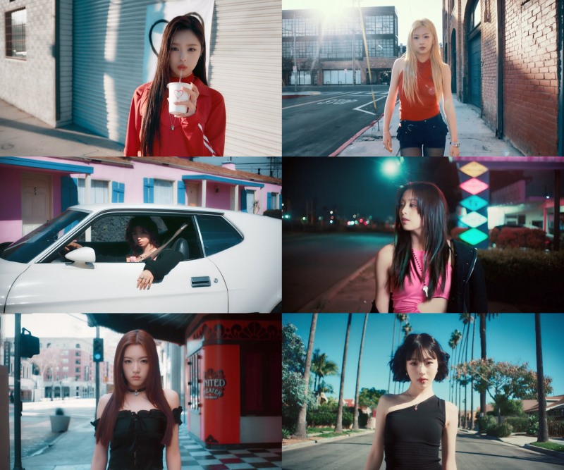 앳하트, 美 LA 올 로케 컴백 트레일러 공개…‘강렬+과감’ 단발 변신