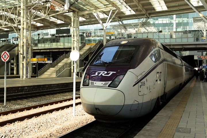 서울역 SRT 시운전 모습./에스알