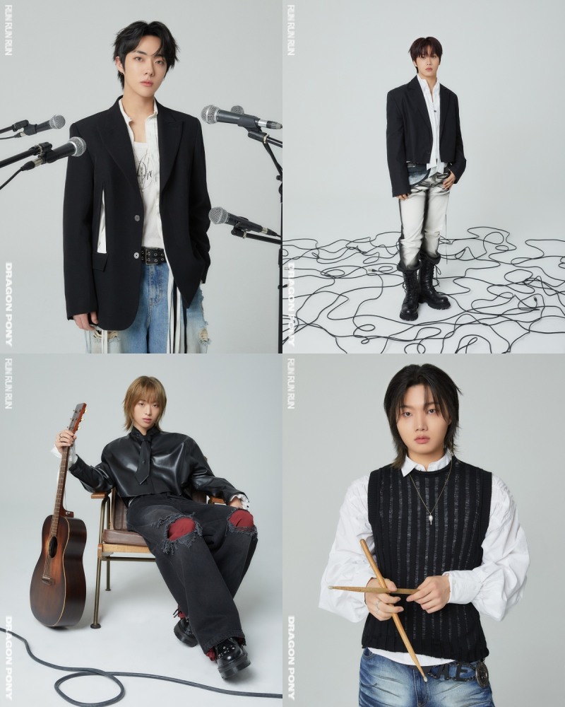 드래곤포니, EP ‘RUN RUN RUN’ Rhythm 버전 콘셉트 포토 오픈…폭발적 밴드 사운드 암시