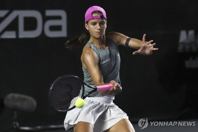메리다오픈에 출전한 에밀리아나 아랑고(콜롬비아) / 사진=연합뉴스