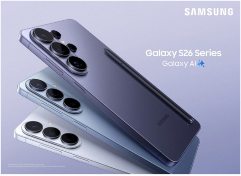 삼성전자가 25일(현지시간) 미국 샌프란시스코에서 공개한 갤럭시 S26 시리즈. 사진=삼성전자 제공, 연합뉴