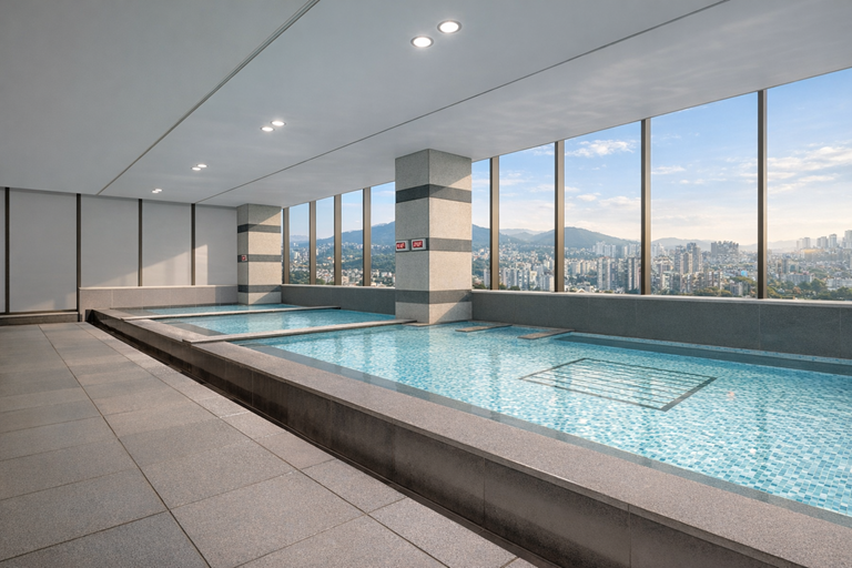 서울드래곤시티 그랜드 머큐어 앰버서더 사우나 풀