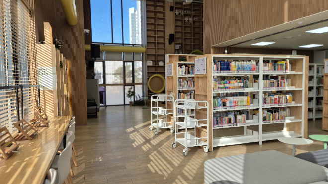 중화문학도서관 실내 공간. (사진제공=중랑문화재단)