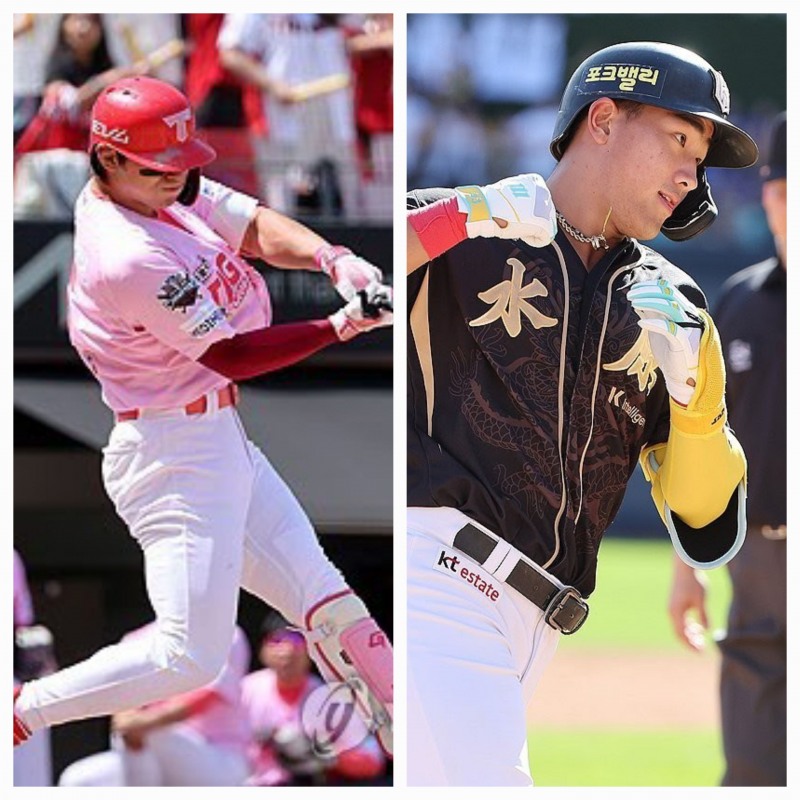 김도영(왼쪽)과 안현민