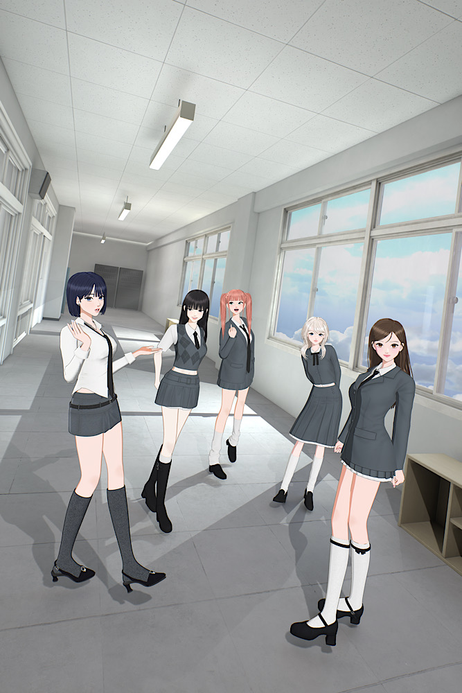 OWIS, 데뷔 앨범 첫 콘셉트 포토 공개…5인 5색 스쿨룩 비주얼