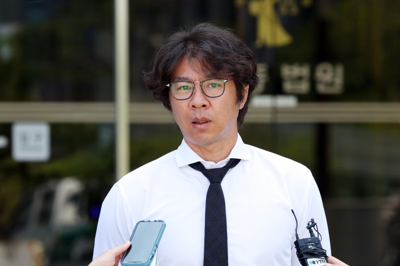 법원에 출석한 임창용. 사진=연합뉴스