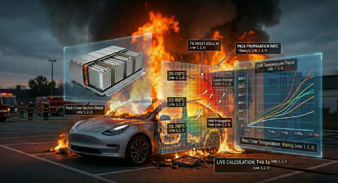 수억원 화재 실험 대체할 배터리 '가상 열폭주 예지 시스템'. (사진제공=한양대)