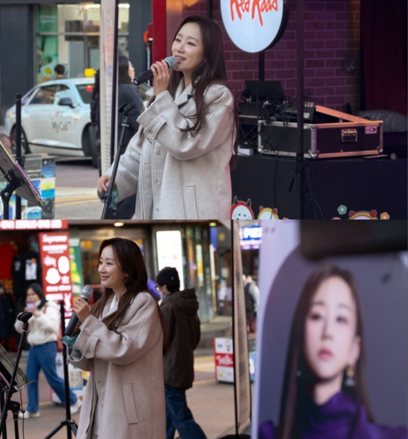 ‘미스트롯4’ 정혜린, 홍대 깜짝 버스킹…“추운 날씨에 팬들과 특별한 만남”