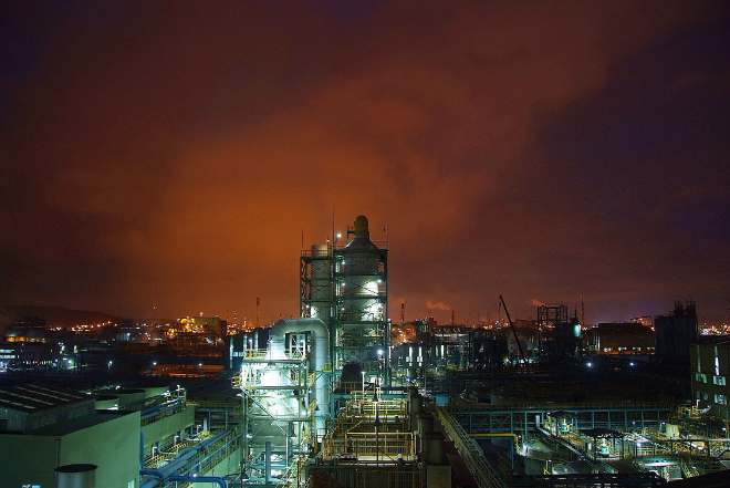 고려아연 온산제련소 야경. 사진= 고려아연