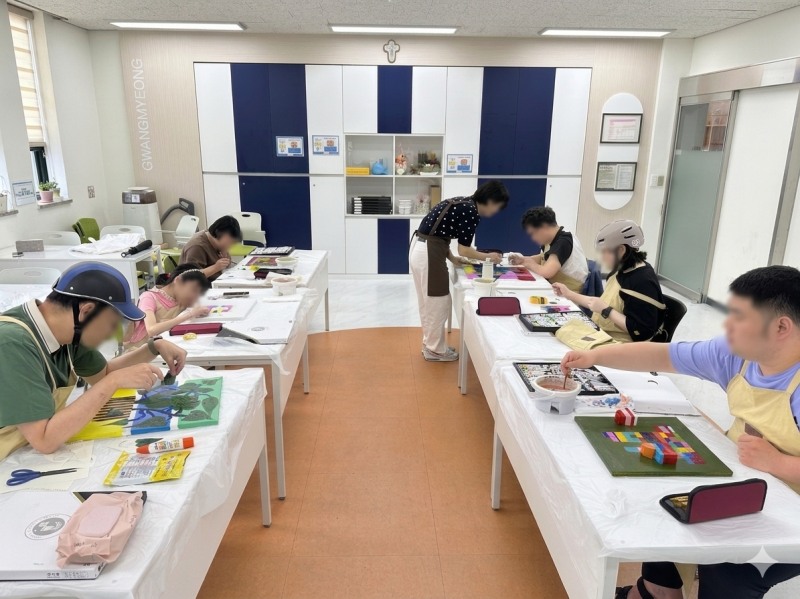 광명스피돔 장애인 문화 교실 운영 사진