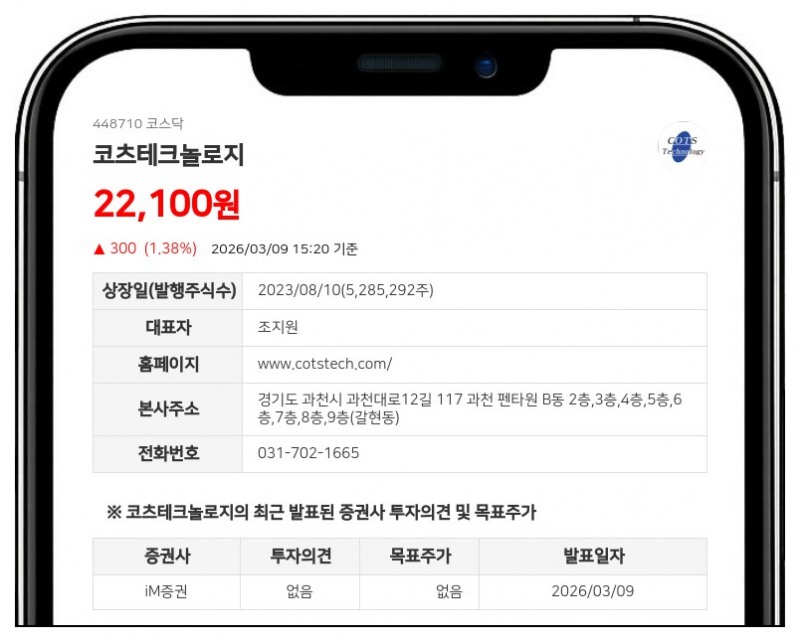 코츠테크놀로지, 천궁-Ⅱ 사우디·이라크 수출 가시화…UAE 수주 확보 - iM증권