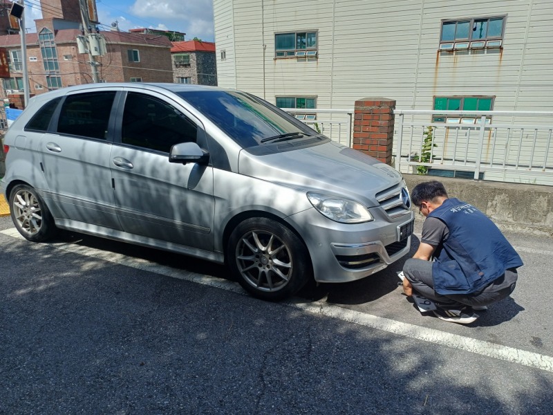 체납차량 단속 현장