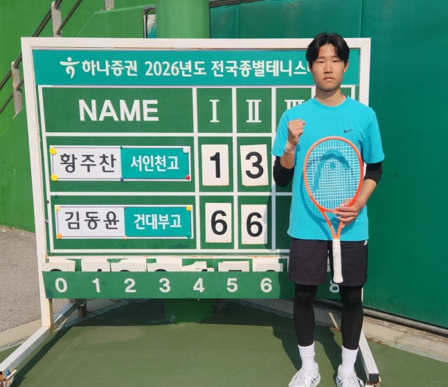 김동윤 / 사진=대한테니스협회 제공. 연합뉴스