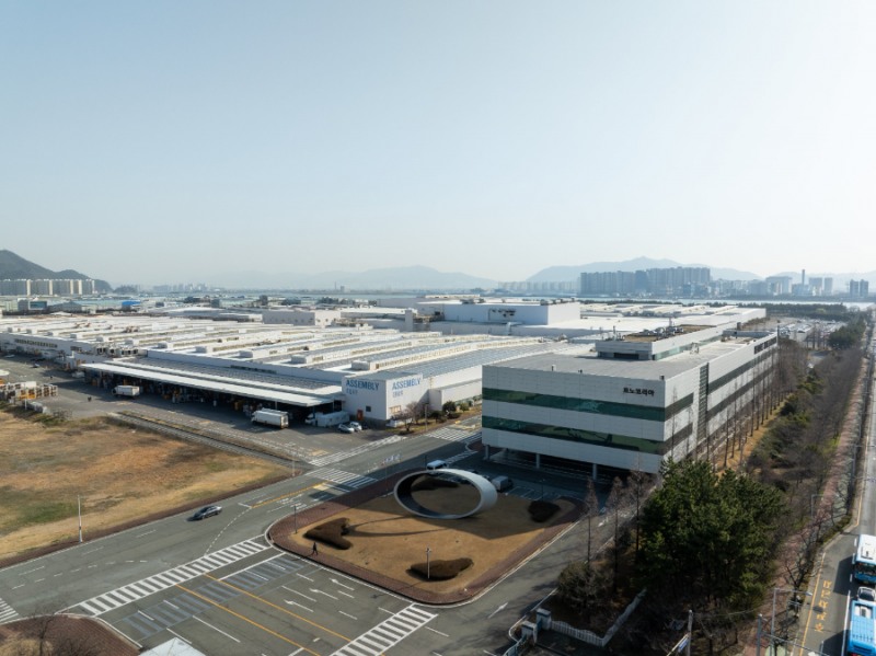 르노코리아 부산공장 전경