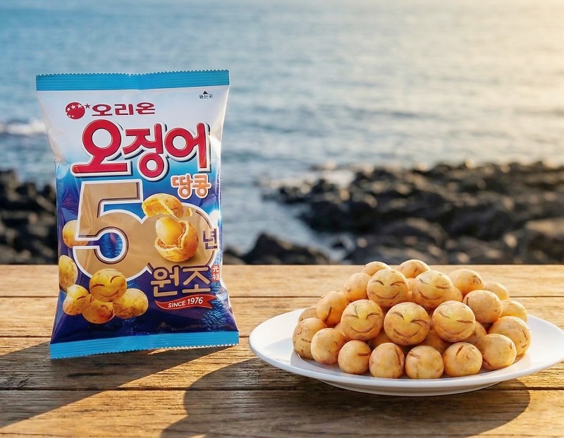 오리온 ‘오징어땅콩’ 50주년 제품 이미지