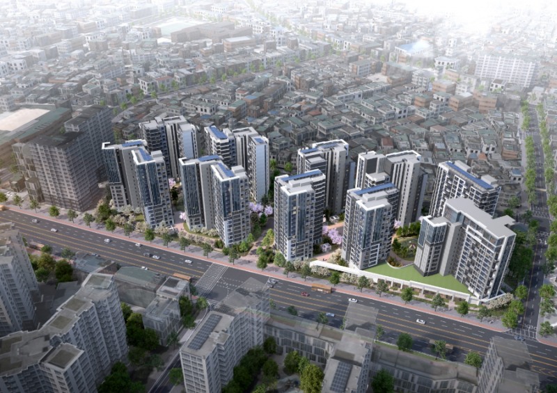 래미안 엘라비네 조감도