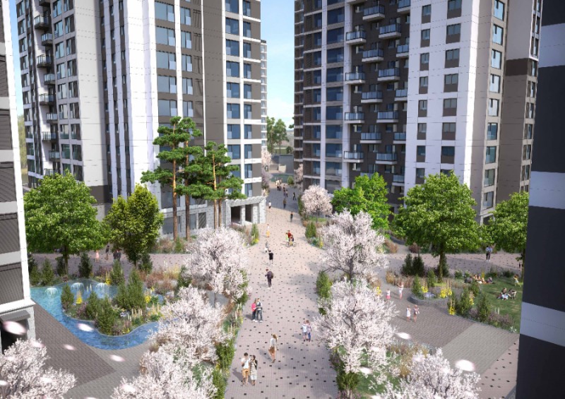 래미안 엘라비네 조경 포레스트밸리