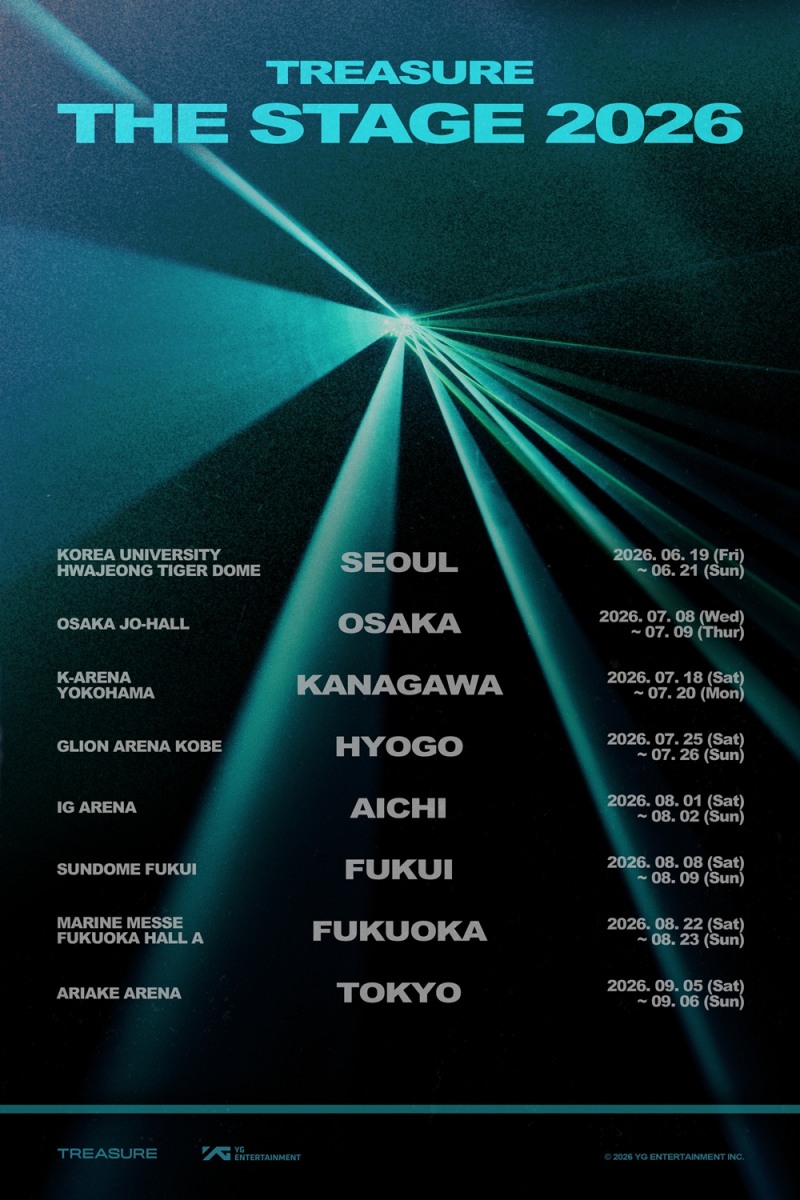 트레저, 세 번째 팬 콘서트 투어 개최…총 8개 도시·18회차 진행