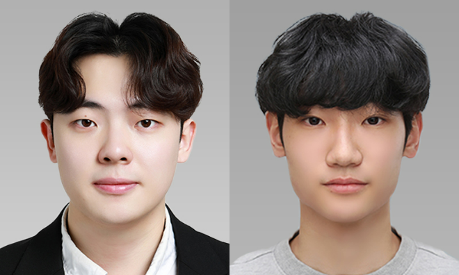 (좌측부터) 서강대학교 미디어&엔터테인먼트학과 한주성, 유민우 학생. (사진제공=서강대)