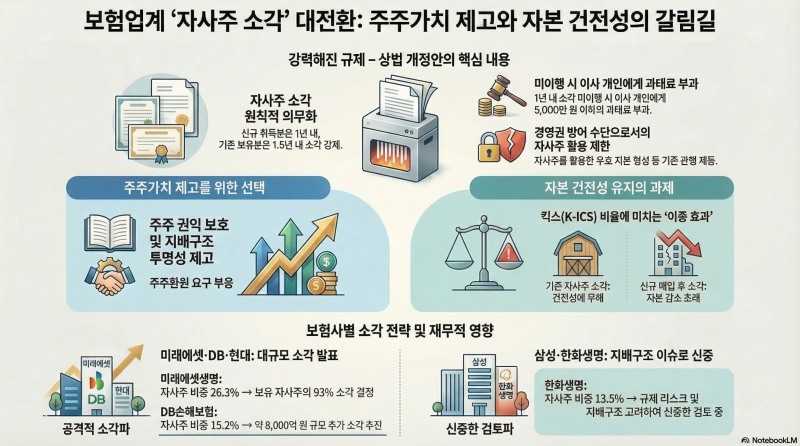 보험업계 ‘자사주 소각’ 딜레마