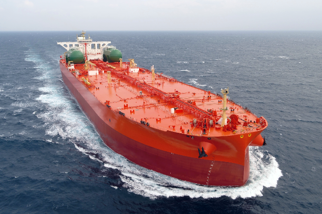 삼성중공업이 건조한 초대형 원유 운반선(VLCC). 사진= 삼설중공업