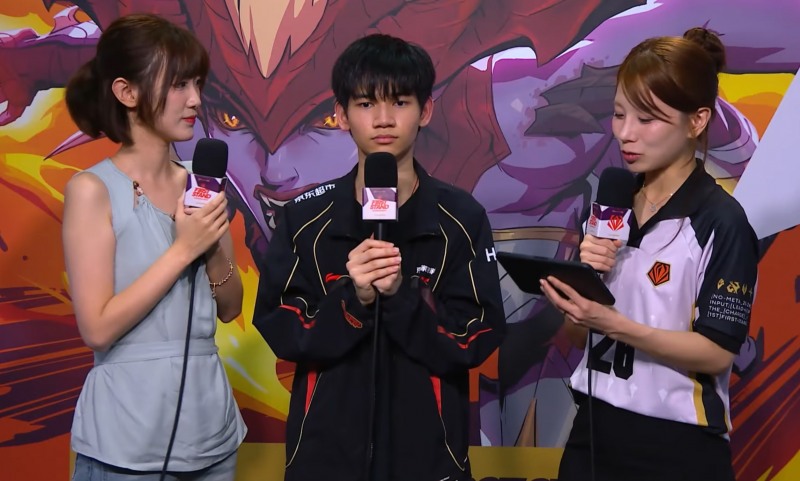 징동 게이밍 '홍큐' 차이밍훙(캡처=LCK 방송)