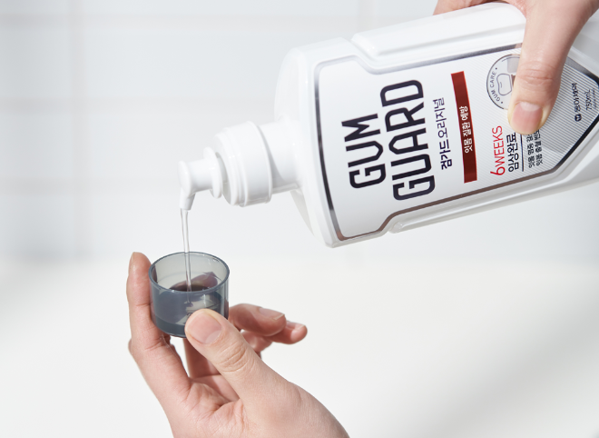 동아제약의 잇몸 전용 구강청결제 ‘검가드 오리지널.’ 사진= 동아제약