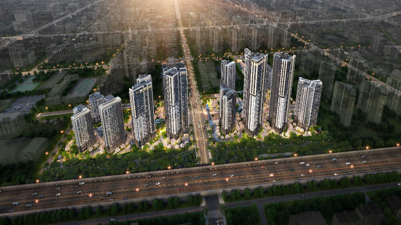 아크로 드 서초 단지 조감도./DL이앤씨