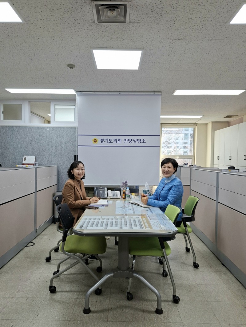 이채명 경기도의원,안양시청 관계자와 면담