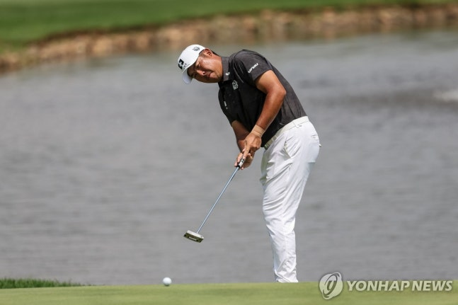 안병훈의 남아공 대회 1라운드 경기 모습. / 사진=연합뉴스