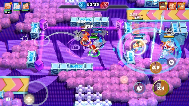 '쿠키런 오븐스매시'의 '드랍더비트' 게임 모드 인게임 화면. 자료 제공 : 데브시스터즈