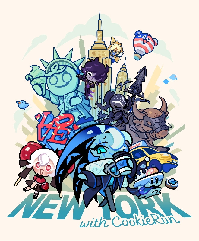 쿠키런 뉴욕 타임스 스퀘어 팝업 스토어 관련 이미지. 자료 제공 : 데브시스터즈