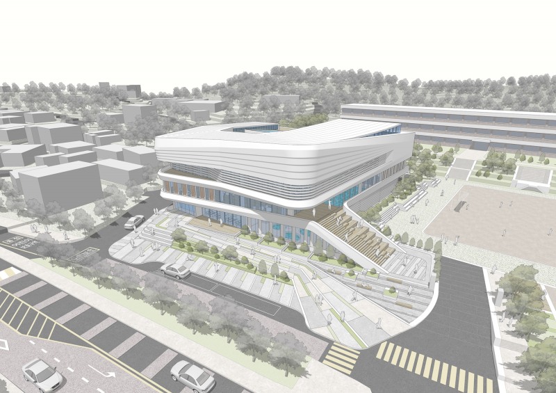 백암복합문화센터' 조감도