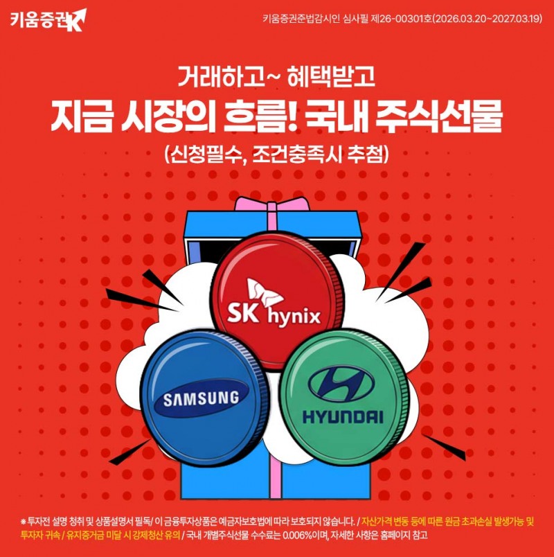 키움증권, ‘국내 개별주식선물 이벤트’ 진행