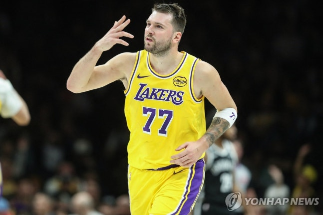 LA 레이커스의 루카 돈치치. / 사진=연합뉴스