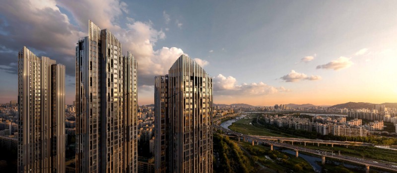 래미안 르네아르 대치(부분 조감도)