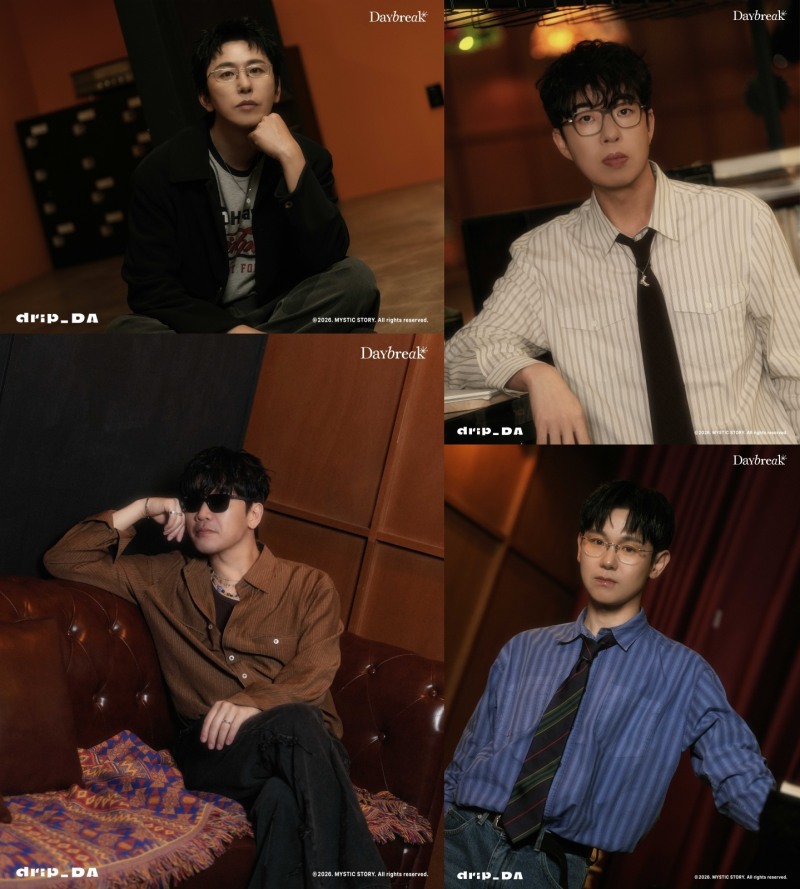 데이브레이크, 디지털 싱글 'drip_DA' 포토 공개…‘젠틀+성숙’ 아날로그 감성